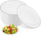 Akamino 40 platos de plástico con borde plateado, platos de fiesta plateados de 26 cm, platos de cena irrompibles, platos redondos de postre, juego de platos de postre para desmalezar, picnic,