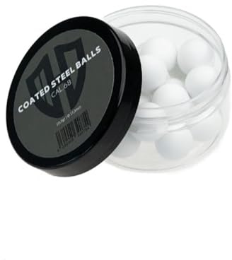 20 x Coated Steel Balls 10.5g Extremely Hard HDR68 HDS68 HDX 68 HDB 68 Cal.68 White