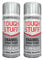 DIOXSTAR Enamel Silver Gloss Spray Paint, Fast Drying, Suitable for Wood, Plastic, Metal, Interior and Exterior Use, Hard Wearing & Smooth Finish, 400ml (2 PCS)