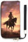 QMKFWT Cowboy West Geldbörse, großes Fassungsvermögen, Clutch, Geldbeutel, PU-Leder, langer Reißverschluss, Uni, weiß, 20 x 10,5 cm, Geldbörse, weiß, 20x10.5cm, Brieftasche