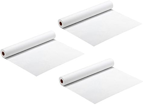 SHINEOFI Sketch Paper Roll 3pcs 45cm x 5m Drawing Supplies White Painting Paper for Students Graffiti Art Stationery Educational Sketching Craft Use