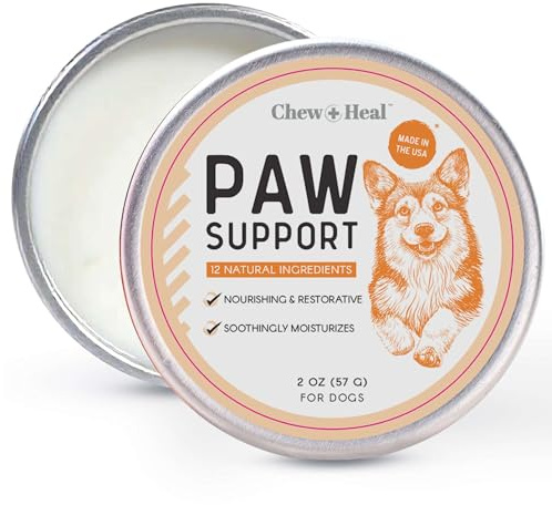 Dog Paw Balm, Natural lick safe Paw balm for dogs #1 Soothing Paw Protector with Shea Butter, Coconut Oil, Jojoba Oil, and Vitamin E - Nourishing Balm for Cracked Paws - Safe for All Breeds