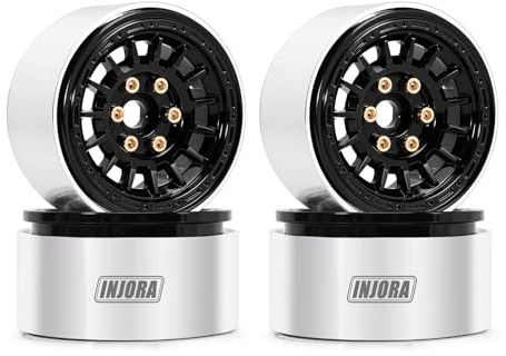 INJORA 1.9 Räder Mehrspeichen CNC-Aluminium-Felge für SCX10 TX4 RC Crawler