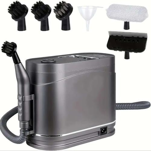 Handheld Steam Cleaning Machine, 1500W Multifunctional Steam Cleaner with 5 Brush Head,2 Cleaning Modes,1.2L Water Tank,105-120°C Handheld Steamer,for Carpet and Upholstery,Floors,Tiles,Car,Shoes