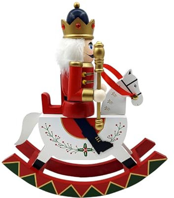 Rdxanc Figurines décoratives traditionnelles de Noël en bois Casse-noisette Soldat Sculpture traditionnelle Décoration de festival