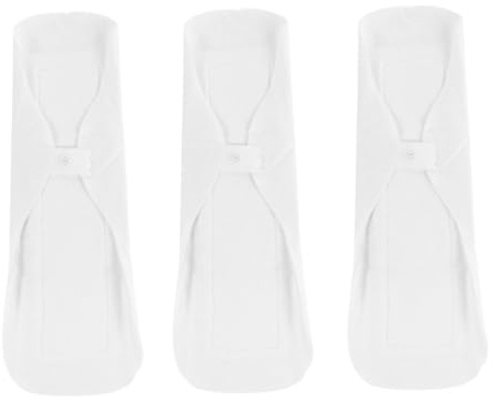 TEHAUX 3 Stück-pack Waschbare Damenbinden 270mm Wiederverwendbare Menstruations Baumwollbinden Flüssigkeitsdicht Atmungsaktiv Komfortabel für Frauen während Periode