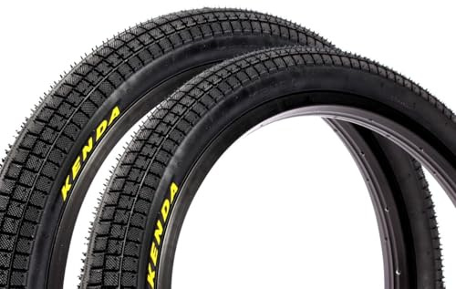 Kenda K1040 BMX Reifen Set 20 x 2,25 Zoll – ca. 890 g – Drahtreifen – breites Profil – Park & Street – schwarz – 1 Paar