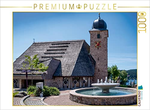 CALVENDO Puzzle Kirche St. Nikolaus Gemeinde Schluchsee 1000 Teile Puzzle quer | 1000 Teile Lege-Größe 64 x 48 cm Foto-Puzzle für glückliche Stunden