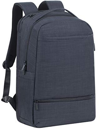 Rivacase Laptoprucksack der speziell für Gamer entwickelt wurde - perfekt auch für Business und Reisen - Laptop bis 17.3 Zoll mit zusätzlichem Fach für Tablet bis 10 Zoll / 8365 (Schwarz)