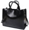 DEERWORD Damen Henkeltaschen Damenhandtaschen Frau Handtaschen Klein PU-Leder Tote Schultertaschen Schwarz