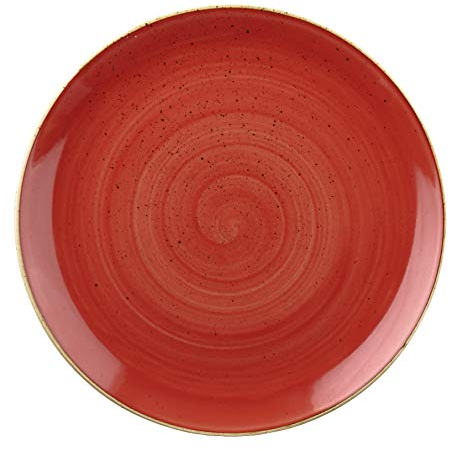 Churchill Stonecast -Coupe Plate Teller- Durchmesser: Ø26,0cm, Farbe wählbar (Berry Red)