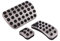 3 Stück/Set Zubehör Edelstahl Pedal für Vito Viano V-Klasse Valente Metris W639/W447