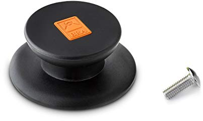 BRA Efficient Pomo de baquelita negro con insert naranja