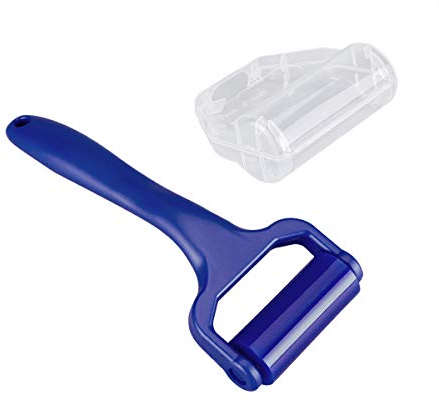 kwmobile Schallplatten Reinigungsroller für Schallplattenspieler - 16 x 6,4 cm - Staub Roller Vinyl Schallplatte - auch für CD DVD Blu-Ray geeignet