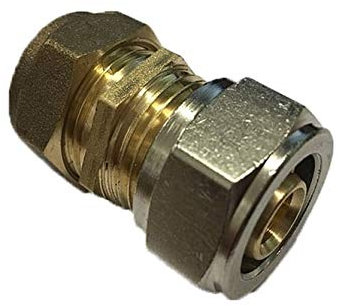 16mm Underfloor Heating Pipe to 15mm Copper Pipe Coupling Connector