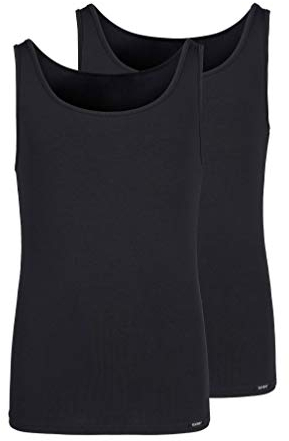 Skiny Mädchen Skiny piger tanktop 2er pakke bomuld multipakke Unterwäsche, Schwarz, 152 EU