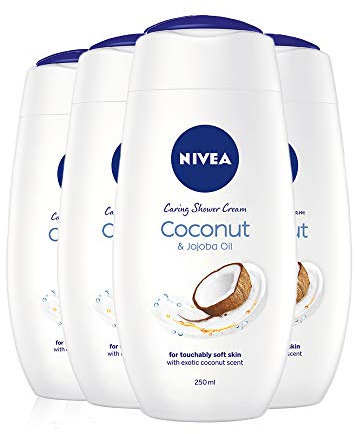 NIVEA Shower Coconut 250ml x 4