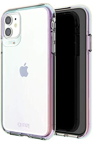 ZAGG GEAR4 Crystal Palace Betty Compatible with iPhone 12 5.4 Case, Advanced Impact Protection with Integrated D3O Technology, Anti-Yellowing, Phone Cover – Irridescent