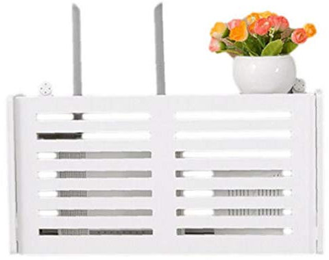 LAVALINK Wireless Router WiFi Storage Box Pannello Mensola Hanging Plug Consiglio Staffa del Cavo 'organizzatore di Immagazzinaggio Home Decor 1pc (Stile Casuale)