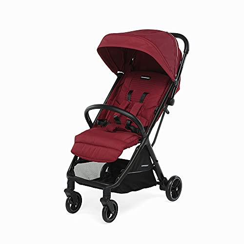Foppapedretti Jumbo Compact Kinderwagen, für Kinder von der Geburt bis 22 kg, rot (Scarlett)