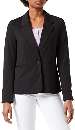 Vero Moda VMLUCCA LS Slim Jersey Blazer Noos, Noir, M Femme