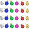 Accfore Confezione da 24 mini palline di Natale infrangibili per decorazioni per albero di Natale, 3 cm (multicolore)