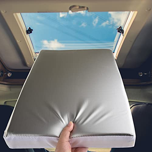Safoner Isolateur imperméable et antidérapant pour fenêtre de toit de camping-car avec surface réfléchissante, économie d'énergie, convient aux grilles d'aération de 35,6 x 55,9 cm