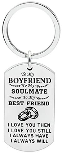 Banemi Schlüsselanhänger für Männer, Retro Schlüsselanhänger mit an Meinen Freund Thanksgiving Schlüsselanhänger