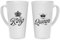 Couples Theme Coffee Mug Set The King The Queen Valentines Day, Birthday, Wedding, Anniversary, Him-Her Unique Ceramic Latte Coffee Mug. (17 oz)