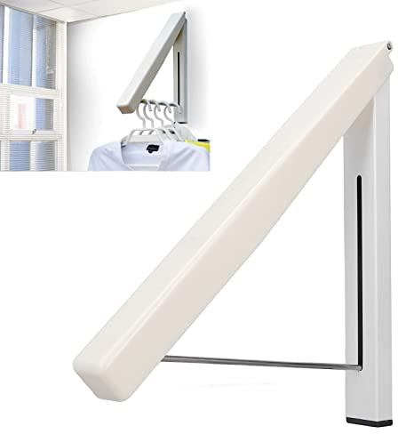 Wand Kleiderständer, Wandmontierter Faltbarer Kleiderbügel, Ausziehbarer Kleiderständer Klappbar, Wäscheständer Wandmontage, Aluminium Kleiderbügel Haken Halter Für Schlafzimmer, Badezimmer, Balk