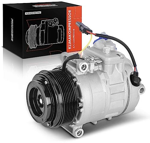 Frankberg Compresseur Climatisation avec attelage Diesel Compatible avec Série 5 F10 F11 Série 5 Gran Turismo F07 Série 7 F01 F02 F03 F04 X5 E70 Remplacer# 64526987890, y compris huile prép