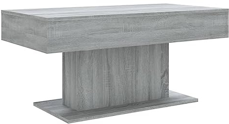 vidaXL Coffee Table Grey Sonoma 96x50x45 cm Engineered Wood