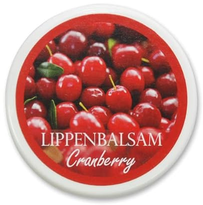 Lippenbalsam Cranberry 10 ml, von Florex, mit Sheabutter, Lanolin, Bienenwachs