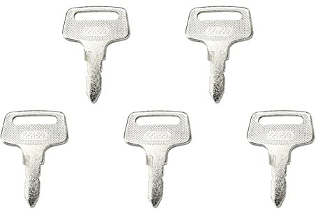 Molloparts 5 clés d'allumage 1900-0916 37410-55150 430-158 compatibles avec les tracteurs Kubota B1550 B1750 B2150 BX1500 BX1800 BX1830 BX2200 BX2D BX23D F223D 90F 2560 F2560E F3060 G1700 G1800