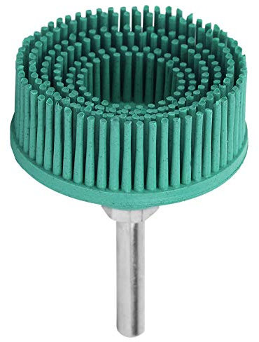 Cepillo de Taladro de Esmeril de Goma, Caucho Roloc, Soporte de Roloc de 3 M, Cepillo de Disco de Taladro Eléctrico de 2 Pulgadas, Cepillo Abrasivo de Goma de Esmeril, Cepillo de (Verde)