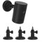 HOLACA 3-Pack Kamera Halterung für Stick Up Cam/Pro/Indoor Cam/Wyze Cam/Eufy Cam/Arlo Kameras, passend für alle Kameras mit Standard 1/4 Gewindebohrungen (Schwarz)
