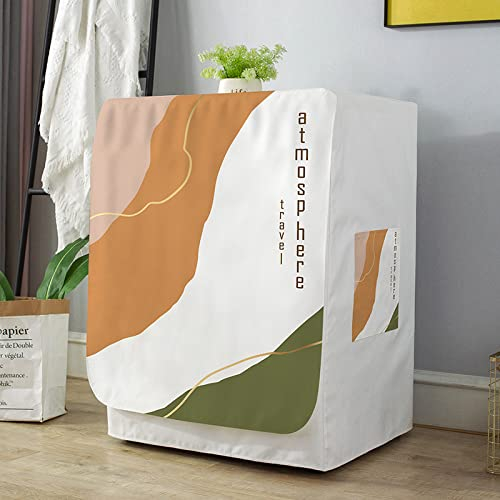 Washing Machine Cover Waterproof Washing Machine Dryer Lid for Automatic Washer Roller Pattern-Xingyu Voyage-7,Width 60*thickness 60*height 85cm