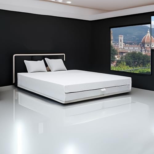 Comfy Line - Matratze für Doppelbett 175 x 195 cm aus Memory-Schaum Höhe 20 cm mit 7 verschiedenen Zonen orthopädisch. Frischer und atmungsaktiver Policot-Bezug. Hergestellt in Italien