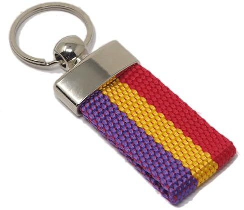 GOS Best Supplies Llavero Bandera Republicana España Llavero Republica Española, Para Hombre, Mujer, Unisex, Segunda Republica, Ideal para las Llaves del Coche, Hogar u Oficina