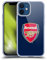 Head Case Designs Officially Licensed Arsenal FC Full Colour Blue Crest 2 Gel Case [Military Grade Protection] Compatible with Apple iPhone 12 Mini and Compatible with MagSafe