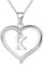 Cosie Lily Silver Necklaces for Women Heart Initial Necklace Sterling Silver Necklace Letter Necklace K Name Pendant Jewellery for Women,Initial Necklaces for Girls Gifts for Girls Birthday Presents