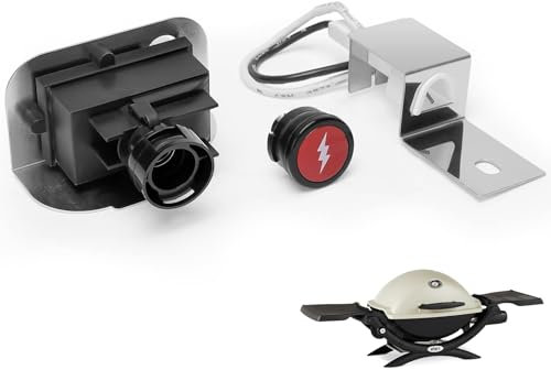 MOASKER 64868 Grill Igniter Kit für Weber Q1200 Q2200 Series Gasgrills Series Grills Igniter Button Kit Ersatzteile, Push Starter Zündkit für Weber Q1200 Q2200 Grillzünder Zubehör