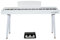 Keymaxx HP-1 Digital Piano Weiß, 88 gewichtete Klaviertasten mit Hammermechanik, MIDI I/O, USB, 2 Kopfhöreranschlüsse, MP3-Playback, elegantes Design, ideal für Anfänger und Profis