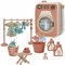 Sobebear Kids Washing Machine Toy Set, Pretend Play, Small Washing Machine Toy Realistic, Household Appliances Fidget Toy, Lightweight, Suitable Gift for 3+ Years Kids