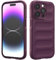Custodia Compatibile con 14 Pro Max, Silicone Custodia per Tutto il Corpo, Copertura Antiurto con Fotocamera Protettivo, Cover Morbida al Tatto - Viola Scuro