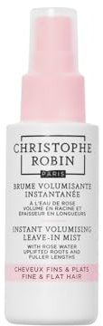 Christophe Robin Instant Volumising Leave-In Mist with Rose Extract 50ml -Leave-In Spray for Root Lift & Instant Volume – Enriched with French Rose, Baobab Extract & Sea Minerals