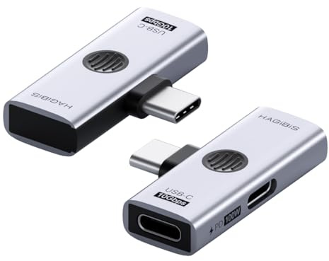 Hagibis USB-C Splitter 2-in-1 100W PD 10Gbps USB-C OTG Adapter | 2-in-1 USB-C Splitter mit 100W Schnellladen und 10Gbps USB-C für Datenübertragung und Laden zugleich.