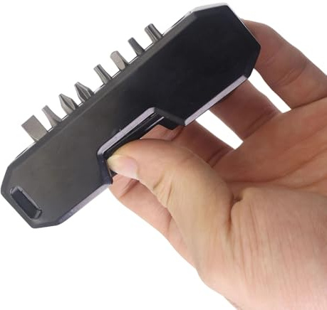 Portable 10 in 1 Black Metal Multiple Tool Compact Every Day Carry Gears for Outdoors Adventure and Daily Repairs Portable Survival Gears for Camping