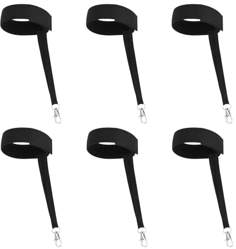 TRKETK 6 Stück Skihandschuhleine Verstellbare Elastische Handschuh-Handgelenkbänder mit Metallhaken Sicherheitsgurt Praktisches Skihandschuh-Anti-Verlustgurte für Outdoor Sport Skizubehör