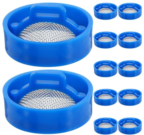 DOITOOL 12pcs Washer Inlet Filter Net Mesh Screen for Washing Machine Cold Hot Water Supply Lines DIY Repair Strainer Kit for Clog Prevention Top Load Washer Compatible